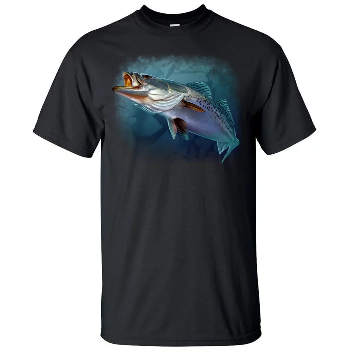 Speck Trout Fish Tall T-Shirt