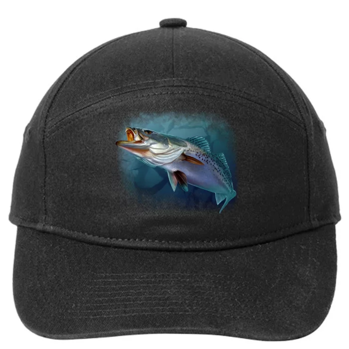 Speck Trout Fish 7-Panel Snapback Hat