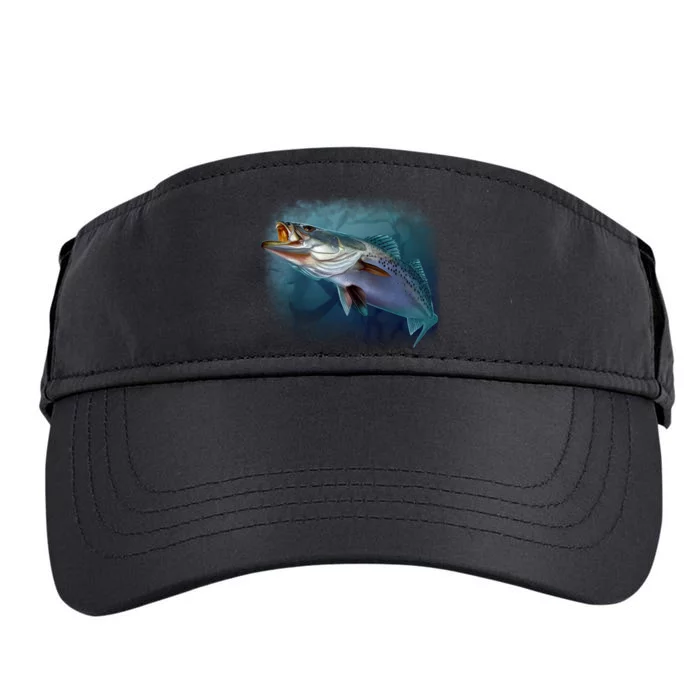 Speck Trout Fish Adult Drive Performance Visor