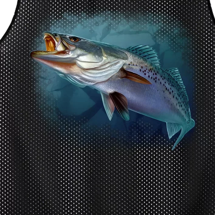 Speck Trout Fish Mesh Reversible Basketball Jersey Tank