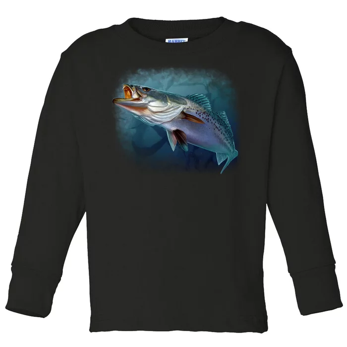 Speck Trout Fish Toddler Long Sleeve Shirt