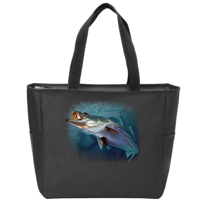 Speck Trout Fish Zip Tote Bag