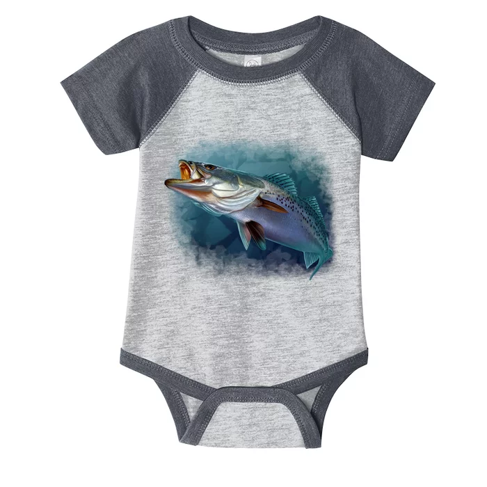 Speck Trout Fish Infant Baby Jersey Bodysuit