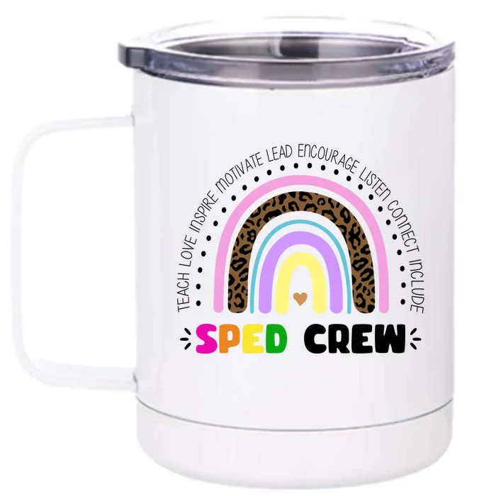 Sped Crew Special Ed Front & Back 12oz Stainless Steel Tumbler Cup