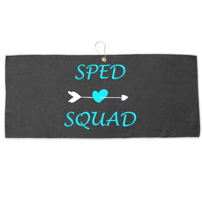 Sped Squad Special Education Teacher Large Microfiber Waffle Golf Towel