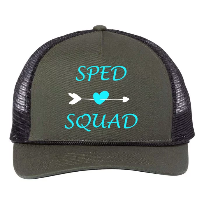 Sped Squad Special Education Teacher Retro Rope Trucker Hat Cap