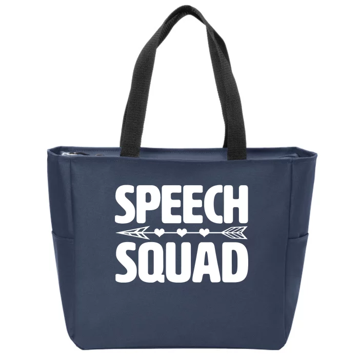 Speech Squad Zip Tote Bag