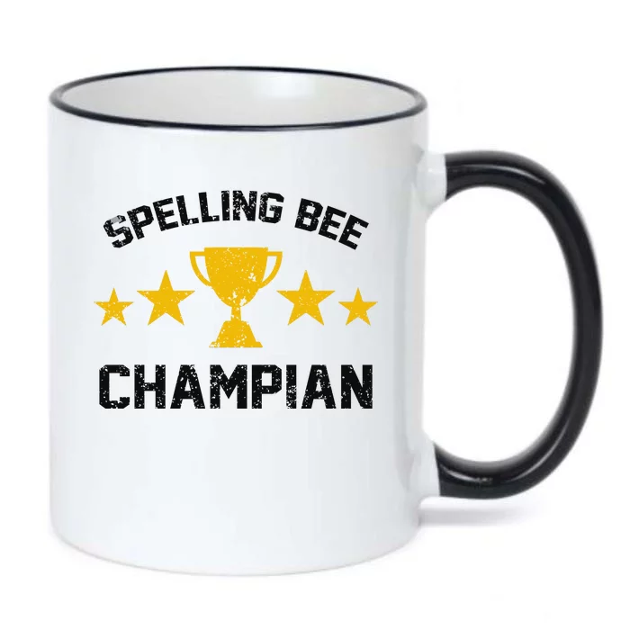 Spelling Bee Champian Funny Black Color Changing Mug