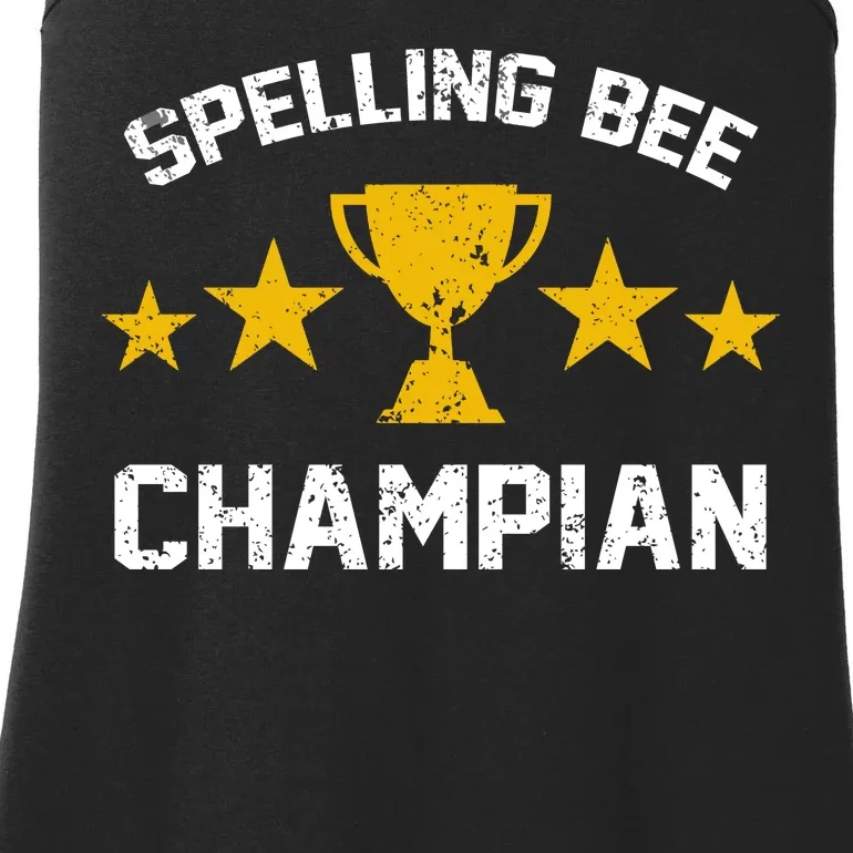 Spelling Bee Champian Funny Ladies Essential Tank