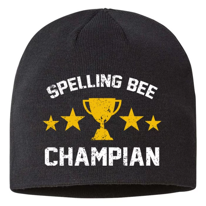 Spelling Bee Champian Funny 8 1/2in Sustainable Knit Beanie