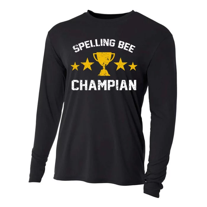 Spelling Bee Champian Funny Cooling Performance Long Sleeve Crew