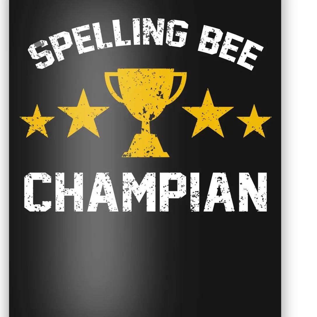 Spelling Bee Champian Funny Poster