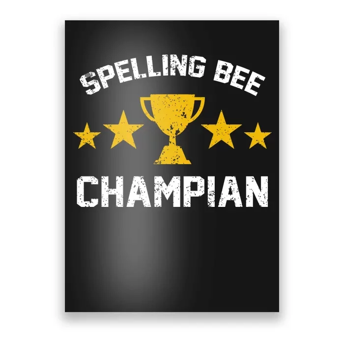 Spelling Bee Champian Funny Poster