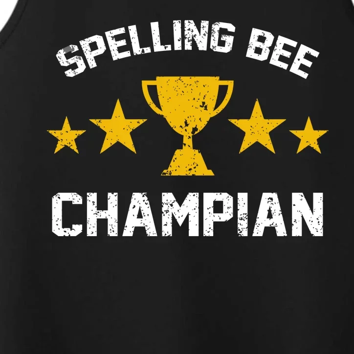 Spelling Bee Champian Funny Performance Tank