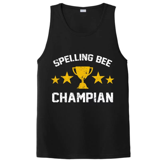 Spelling Bee Champian Funny Performance Tank