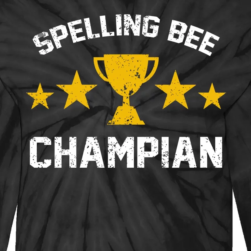 Spelling Bee Champian Funny Tie-Dye Long Sleeve Shirt