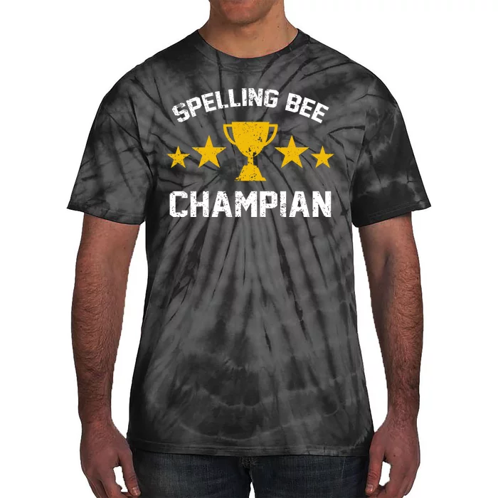 Spelling Bee Champian Funny Tie-Dye T-Shirt