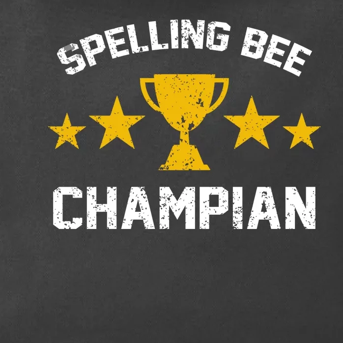 Spelling Bee Champian Funny Zip Tote Bag