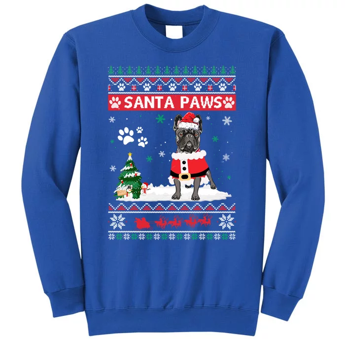 Santa Paws French Bulldog Merry Christmas Dog Funny Xmas Gift Sweatshirt