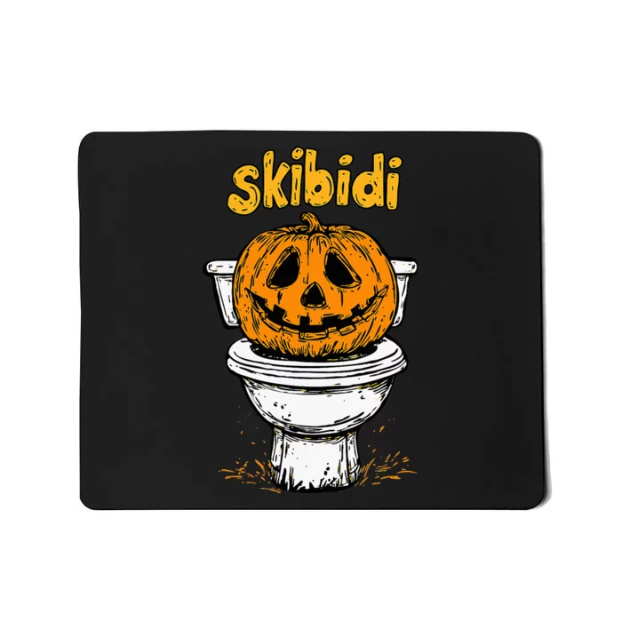 S.K.I.B.I.D.I Pumpkin Funny Halloween Toilet Fun Crazy Slang Mousepad