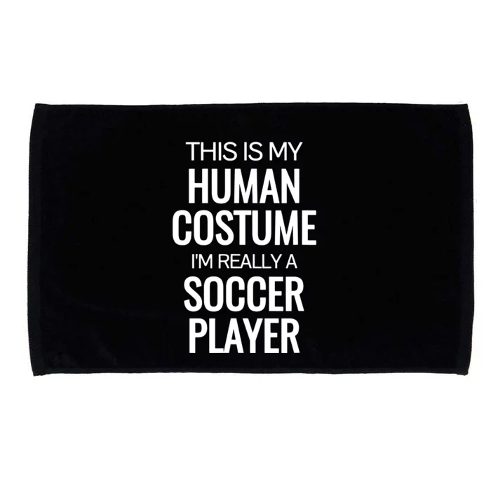 Soccer Player Funny Soccer Halloween Costume Microfiber Hand Towel