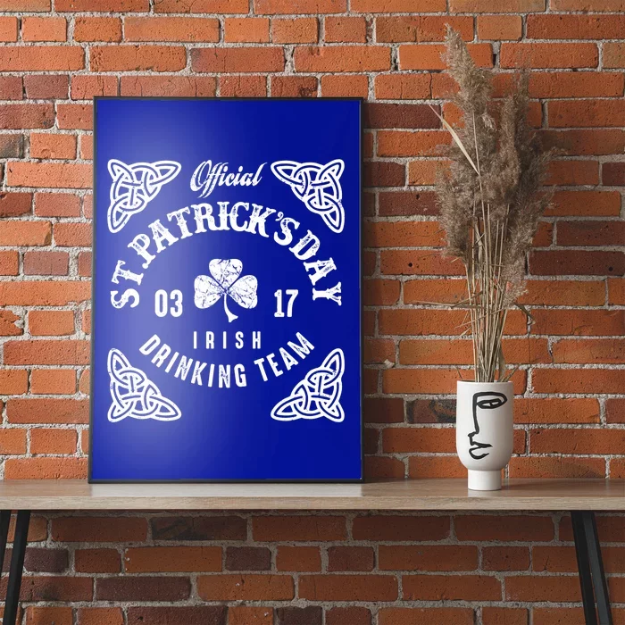 St Patrick's Funny Irish Ing Team Gift Poster