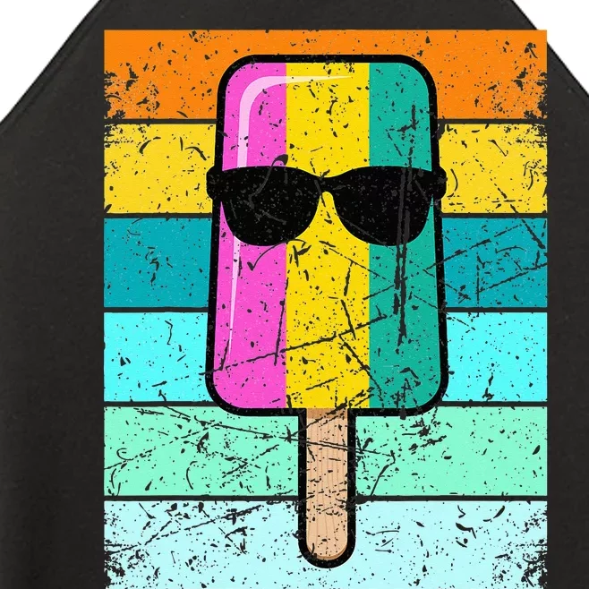 Summer Popsicle Funny Ice Cream Beach Pool Party Women’s Perfect Tri Rocker Tank