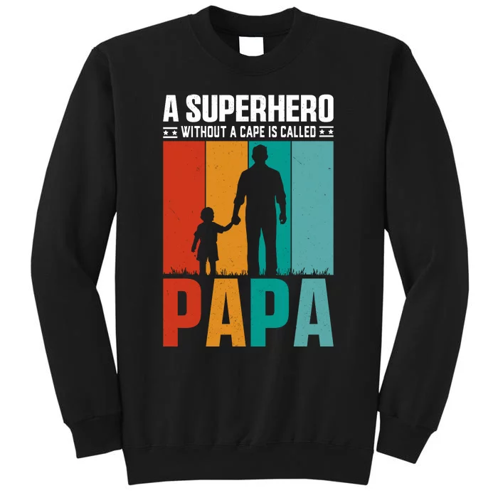 Superhero Papa FatherS Day Graphic Sweatshirt