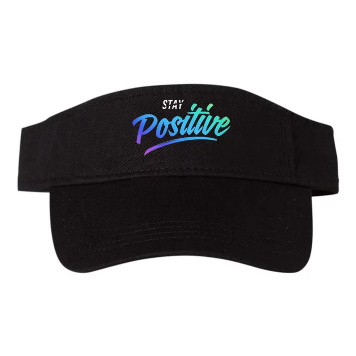 Stay Positive | Funny Math Clothes Valucap Bio-Washed Visor