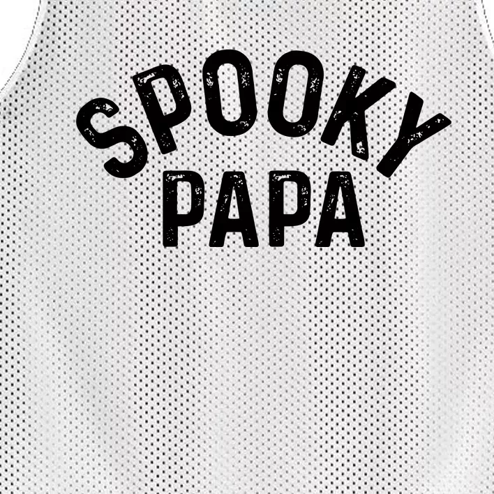 Spooky Papa Family Matching Halloween Dad Grandpa Costume Mesh Reversible Basketball Jersey Tank