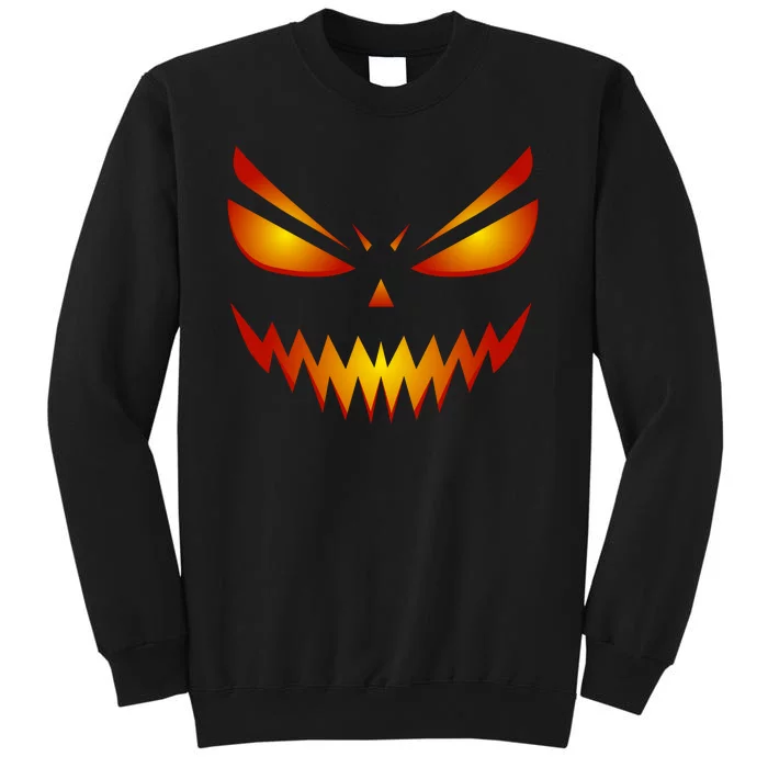 Spooky Pumpkin Face Halloween Sweatshirt