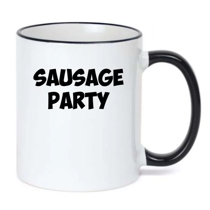 Sausage Party Funny Gift Black Color Changing Mug