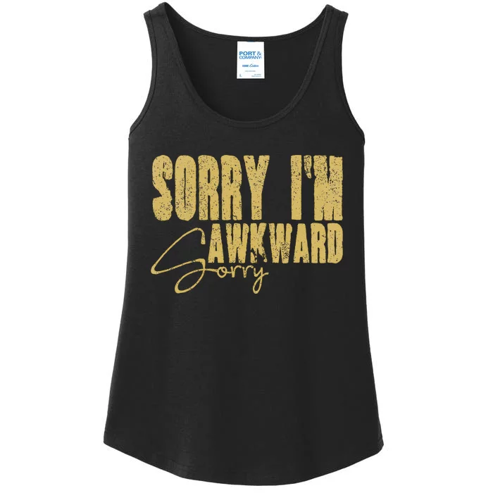 Shy Person Funny Quote For Introvert Awkward Moments Ladies Essential Tank