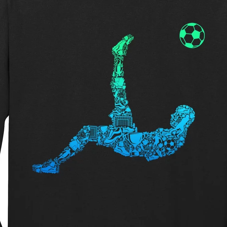 Soccer Players Funny Gift Tall Long Sleeve T-Shirt