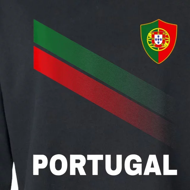 Soccer Portugal Flag For Soccer Lover Cropped Pullover Crew