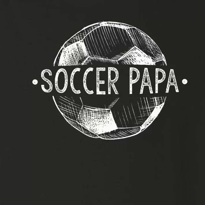 Soccer Papa Family Matching Team Player Gift Sport Lover Dad Toddler Long Sleeve Shirt