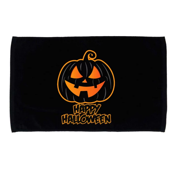 Spooky Pumpkin Fun for Halloween Microfiber Hand Towel