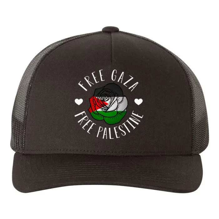 Support Palestine's Freedom with the Arabic Flag Yupoong Adult 5-Panel Trucker Hat