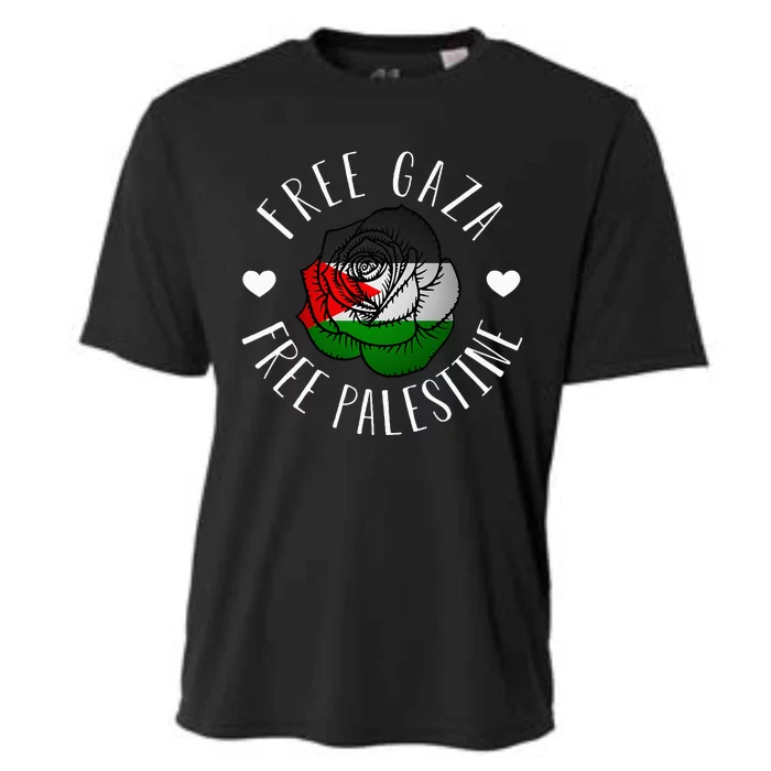 Support Palestine's Freedom with the Arabic Flag Cooling Performance Crew T-Shirt