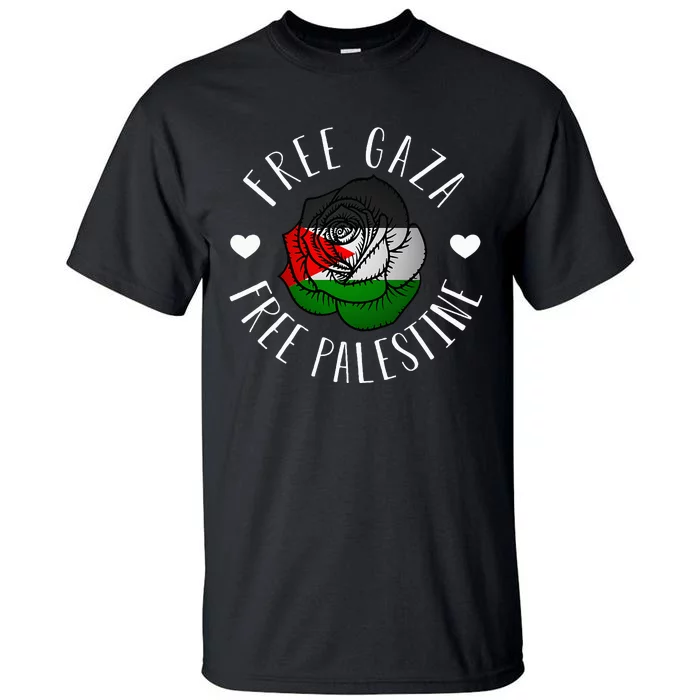 Support Palestine's Freedom with the Arabic Flag Tall T-Shirt