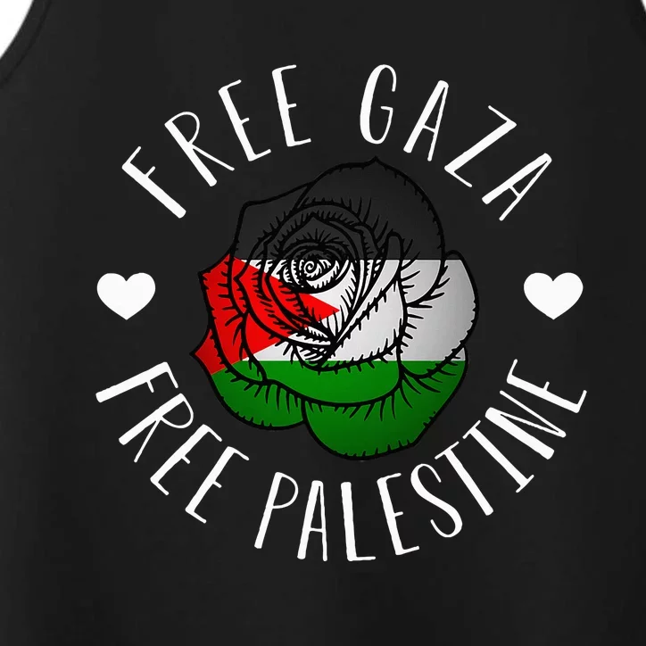 Support Palestine's Freedom with the Arabic Flag Performance Tank