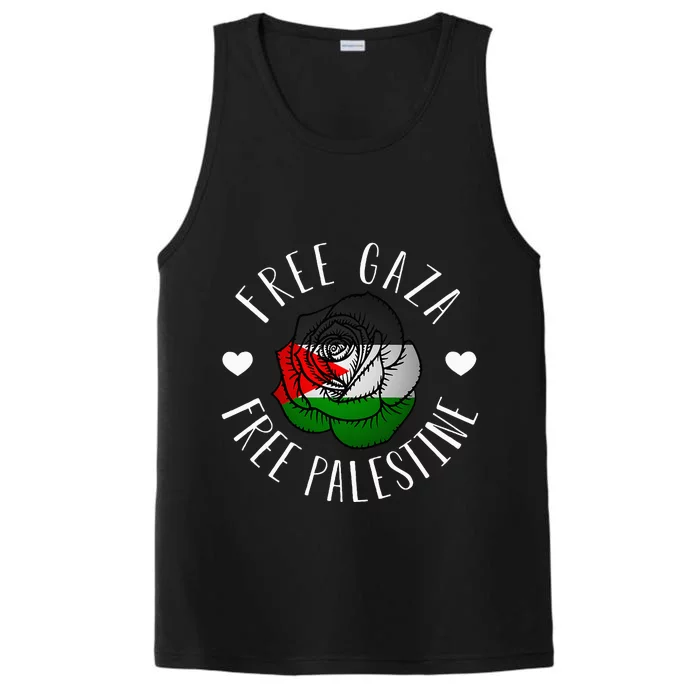 Support Palestine's Freedom with the Arabic Flag Performance Tank