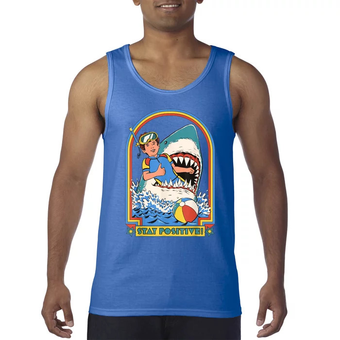 Stay Positive Funny Illustrations Tank Top