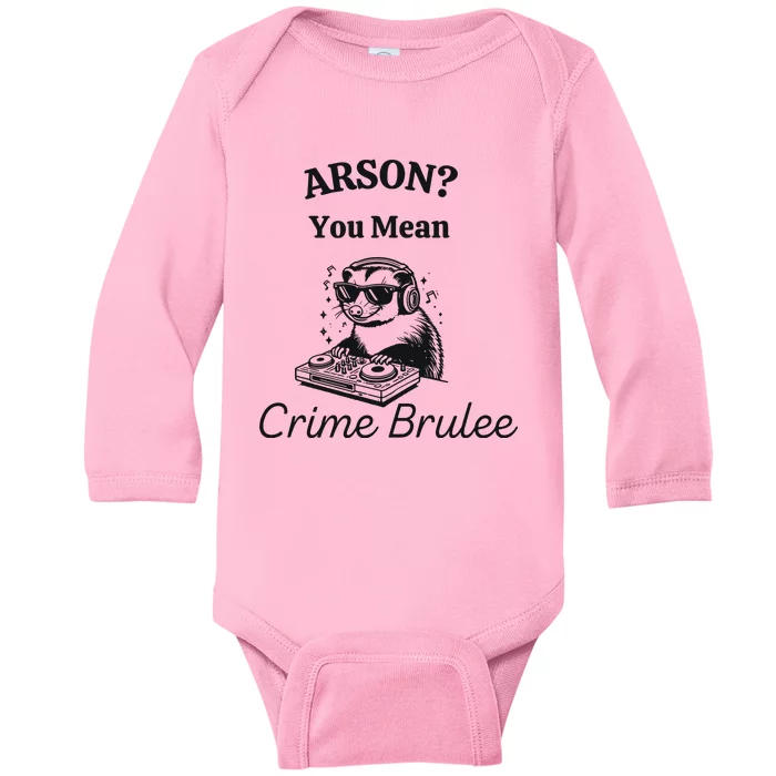 Sarcastic Possum Funny Snarky Baby Long Sleeve Bodysuit