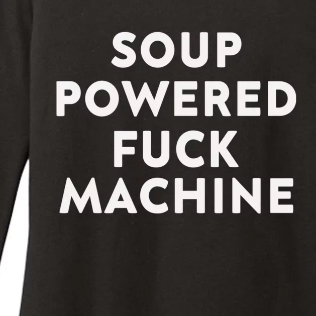 SOUP POWERED FUCK MACHINE Womens CVC Long Sleeve Shirt