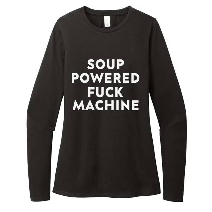 SOUP POWERED FUCK MACHINE Womens CVC Long Sleeve Shirt