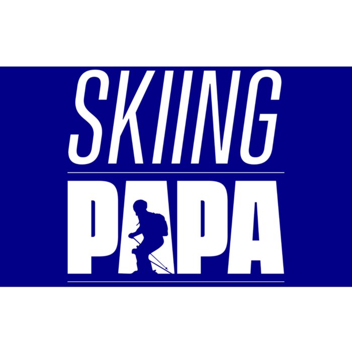 Skiing Papa Father Dad Ski Skier Gift Bumper Sticker