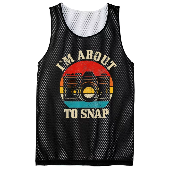 Snap Photo Funny Photographer Gift Mesh Reversible Basketball Jersey Tank