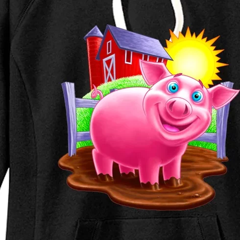 Smiling Pig Farm Women's Fleece Hoodie