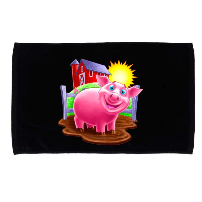 Smiling Pig Farm Microfiber Hand Towel